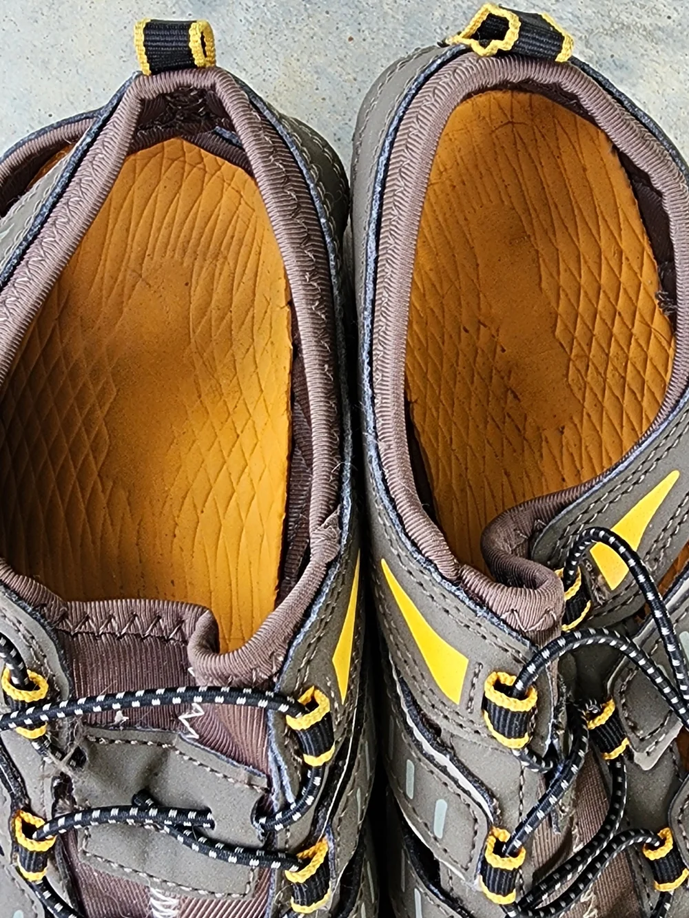 Eddie Bauer Brown and Yellow Men's Outdoor Sport Sandals